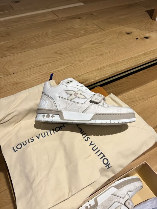Обувки Louis Vuitton velcro beige 42 ЧИСТО НОВИ