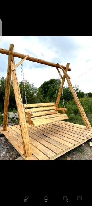 Беседки, качели, туалеты