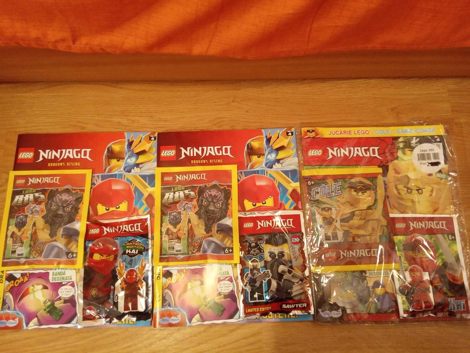 Lego Ninjago seturi mici (foil bags) cu reviste, noi, sigilate