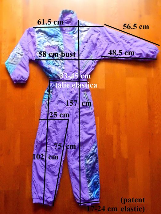 Costum ski Canyon Crystal Spirits; se potriveste la 1.75 h si 80 kg.