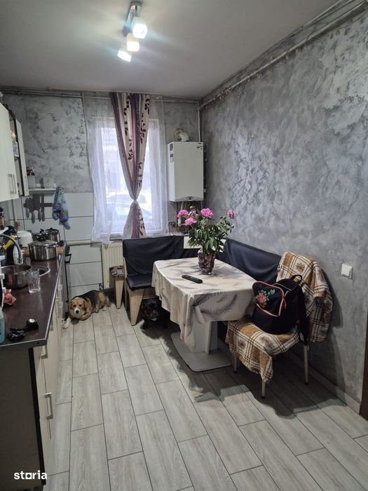 Apartament decomnadat cu 3 camere,2 bai,gradina si parcare ,zona Eroil
