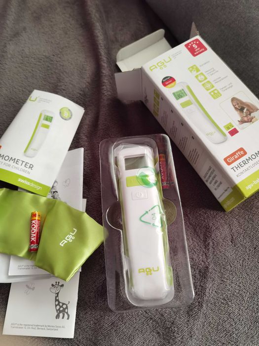 Термометър за деца AGU, Без контакт, От раждането, Жираф