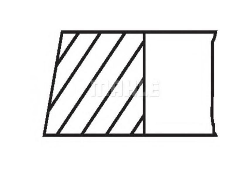 Set segmenti piston Skoda RAPID Spaceback NH1 2012-2016 02801N0