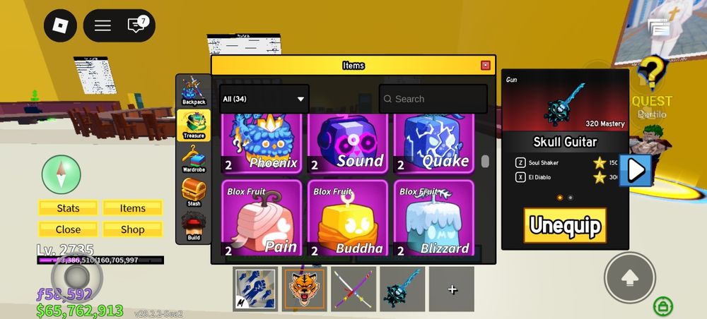 Продам акк блокс фрукт