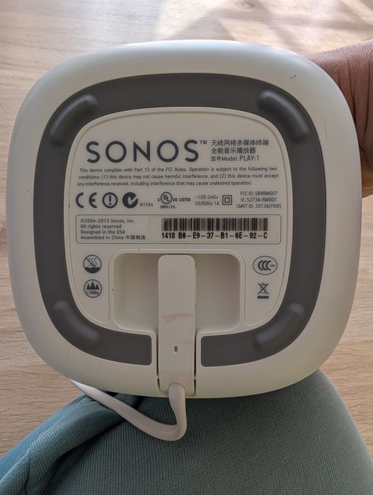 Boxa Wifi Sonos Play 1 9/10 perfect functional