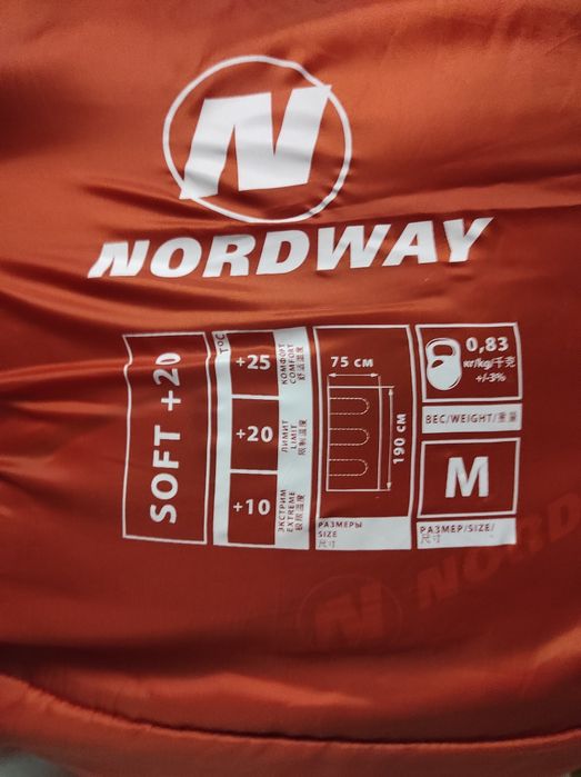 Продам спальный мешок Nordway , из  магазина Спортмастер.