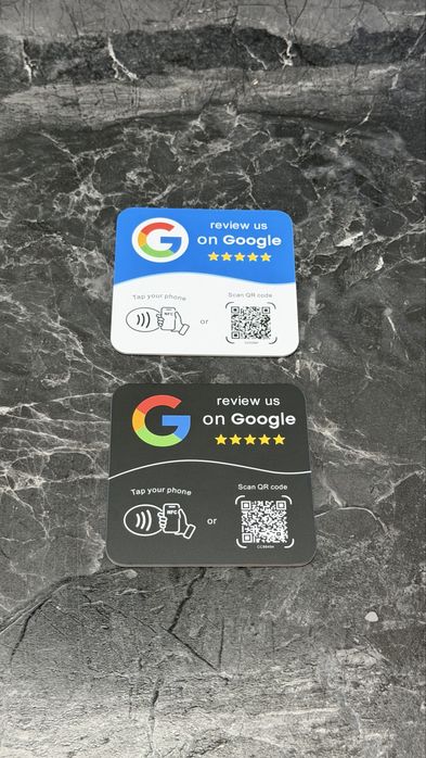 Card NFC + QR pentru recenzii Google Configurat și gata de utilizare