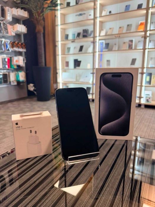 PhoneXpert SH - iPhone 15 Pro 128GB Blue Titanium Excelent +Cutie #66406