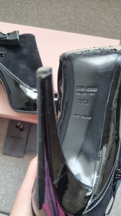 MIU MIU Оригинални Черни Обувки на висок ток 39.5