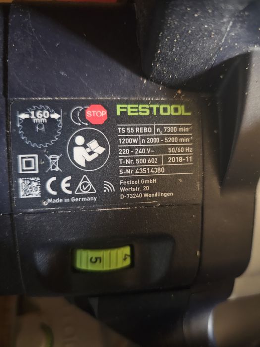 Circular festool ts 55 rebq