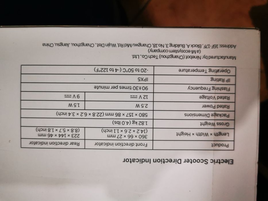 Semnalizare pt trotineta Xiaomi