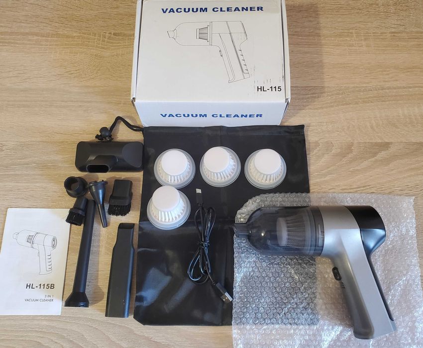 Aspirator portabil pentru masina, casa fara fir + accesorii de schimb