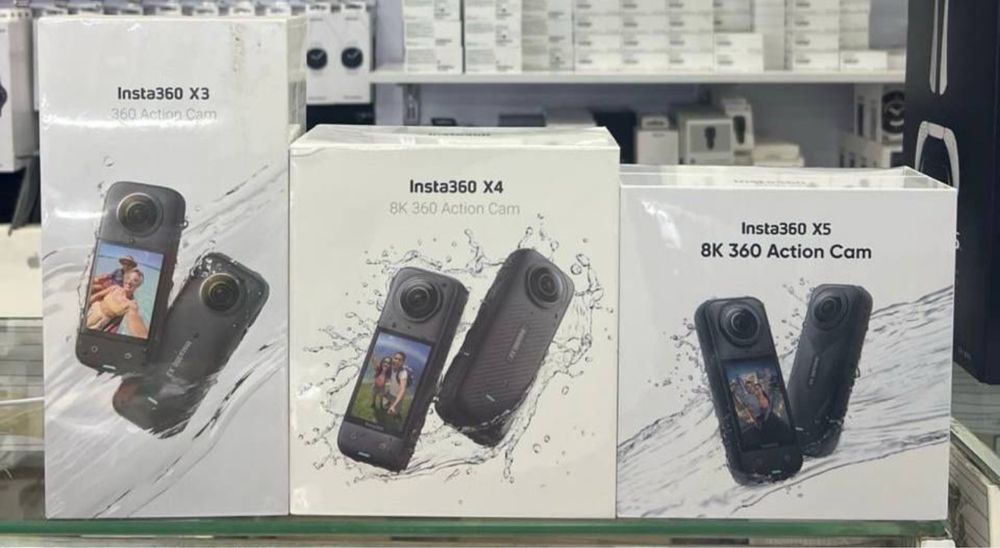 Экшн-камера Insta360 X6 8K 360° camera и другие модели