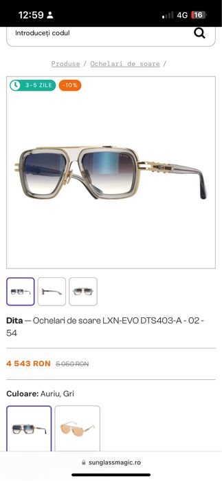 Dita Ochelari de soare unisex originali LXN-EVO DTS403-A 02 54