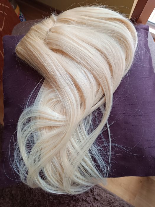 130гр. 100% естествена славянска коса 60см дължина