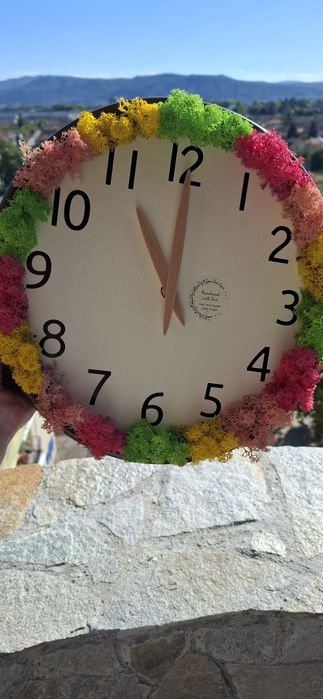 Промоция ! До изчерпване 30лв! Стенен часовник със скандинавски мъх