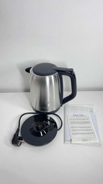 Нова електрическа кана Tefal 1.7L + стъклена каничка подарък