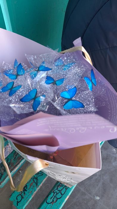 Букет из бабочек 4000тг