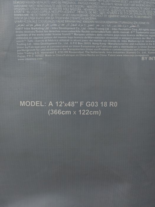 Каркасный бассейн Intex 366 на 122