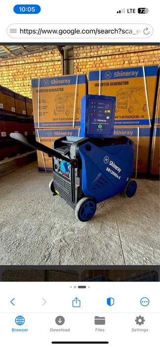 Generator Shineray 10 kv Invertor Sinius tok chqoradi
