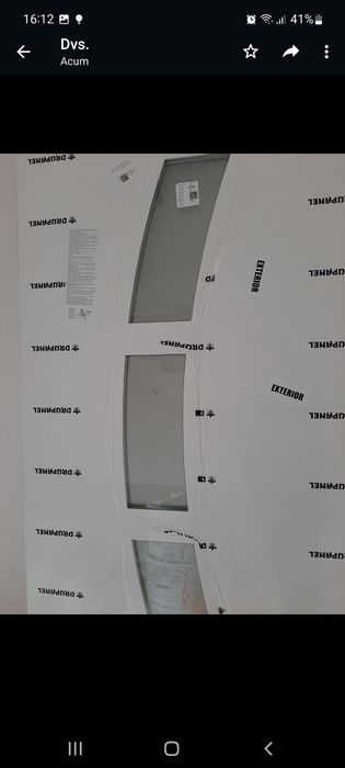 Vand 2 paneluri noi pt usi de termopan exterior