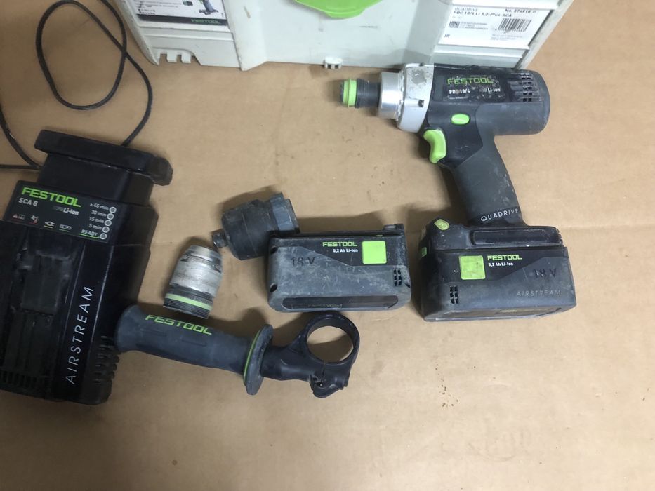 Festool pdc 18/4 masina de gaurit cu percutie la set