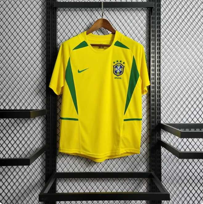 2002 Retro Brazil Football Jersey Home