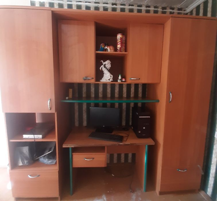 Шкаф для одежды и книг (чистый ламинат)