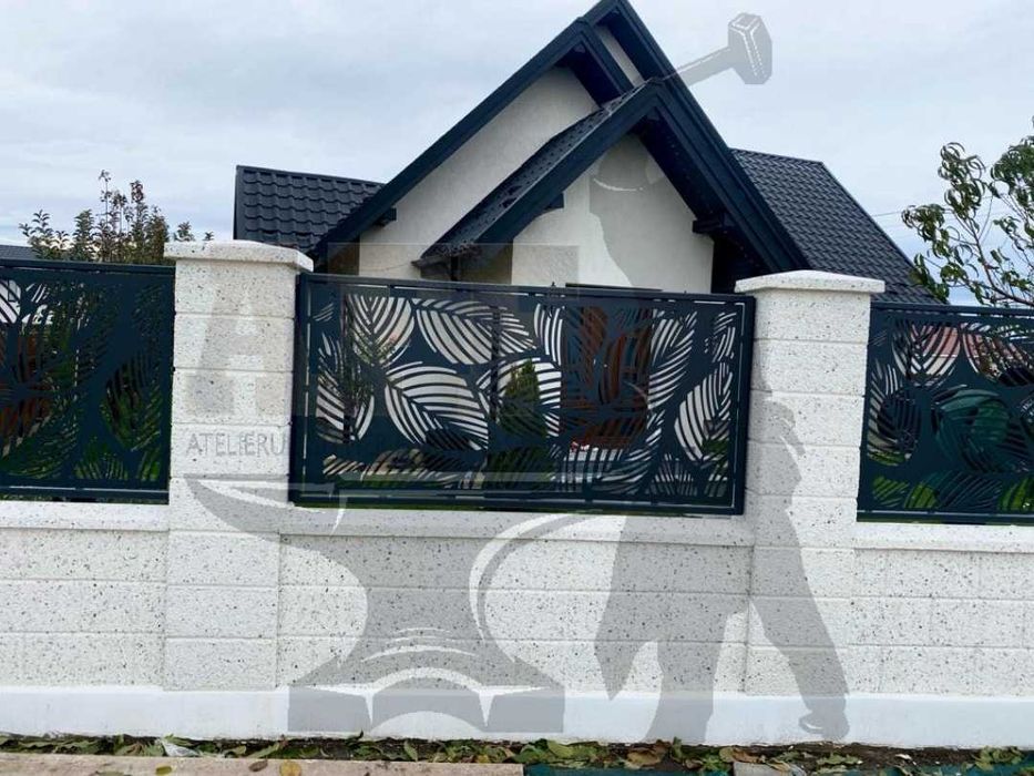 Porti si panouri de gard decupate la plasma - 500 RON