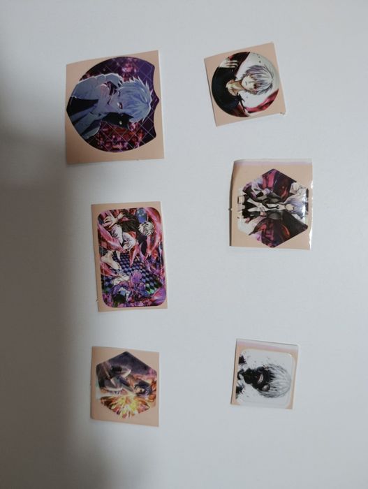 Аниме наклейки: Тёмный дворецкий, Наруто, Атака титанов 1шт 1000сум