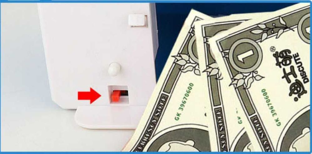 Сейф за деца тип „банкомат“  отваряне с парола / С процеп за банкноти