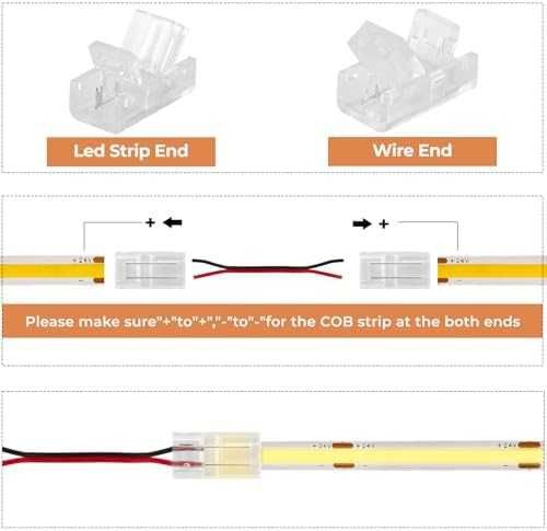 Нова COB LED лента 3м 2700K топла светлина RF дистанционно осветление