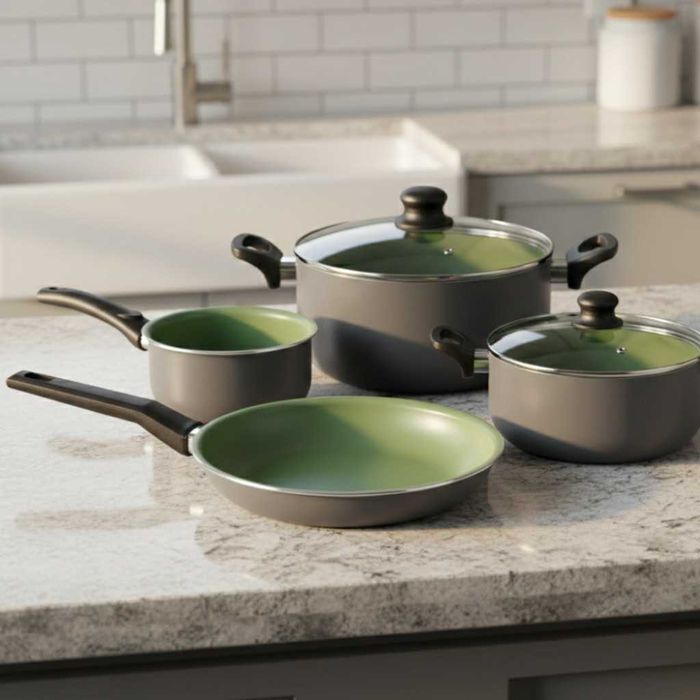 Комплект съдове Michelino Lara – 6 Части с незалепващо Pfluon покритие