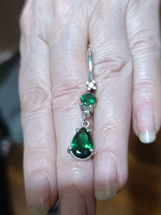 Серьги ручной работы 925 пробы