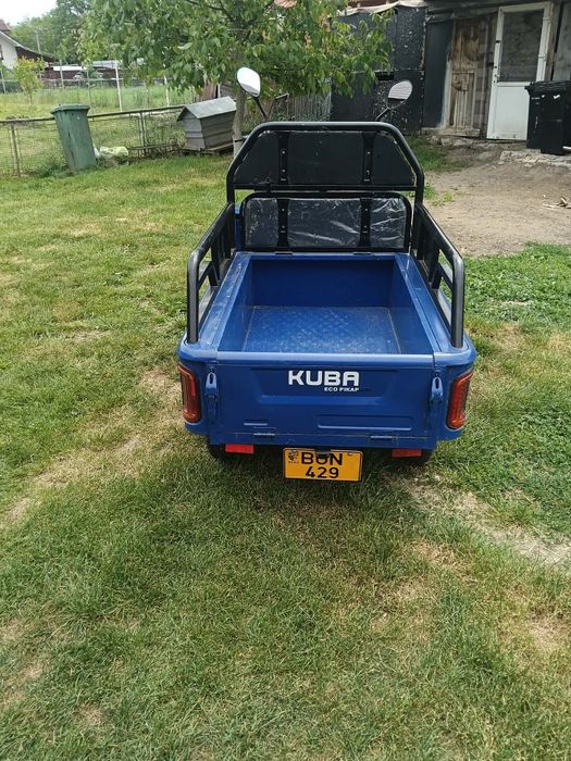 Triciclu electric Kuba Eco Pikap – stare foarte bună, benă marfă, baterii incluse