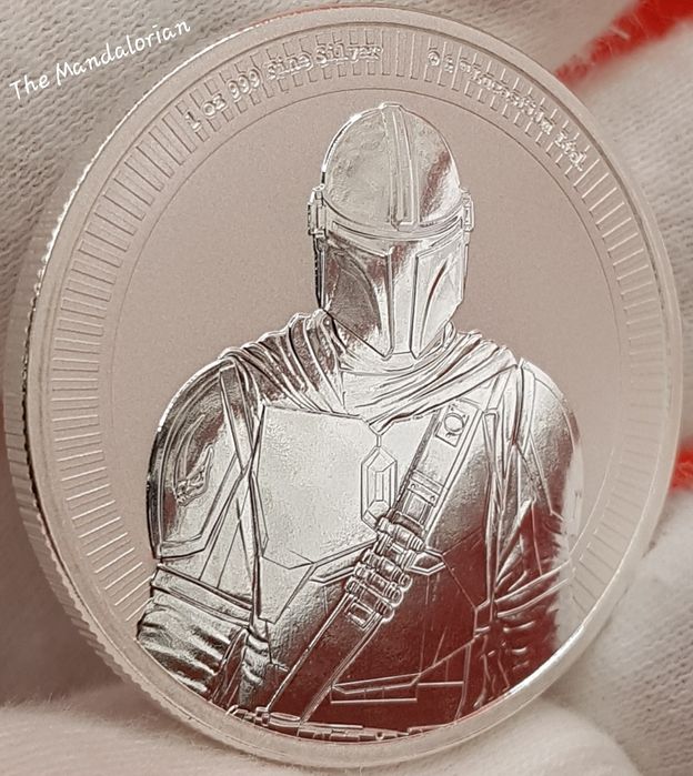 Star Wars Alien Bitcoin monede argint lingou 999