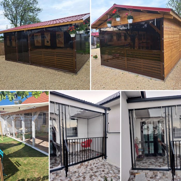 Inchderi terase / foisoare cu folie cristal