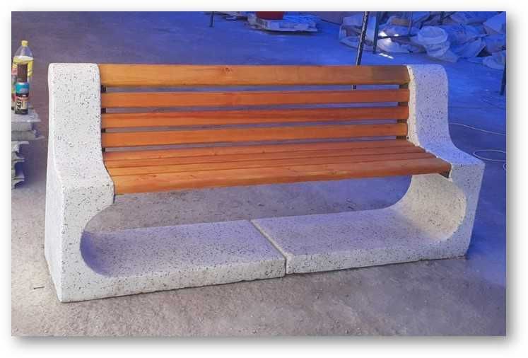 Skameyka, urna, latoklar / Скамейка мраморная