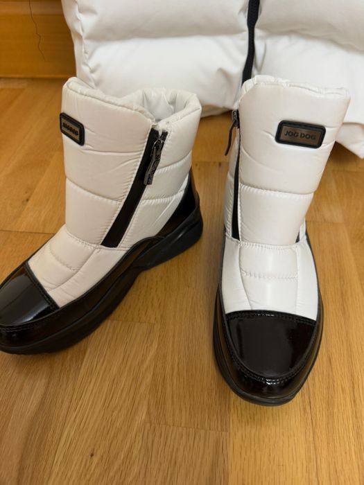 Дутики черно - белые JOG DOG