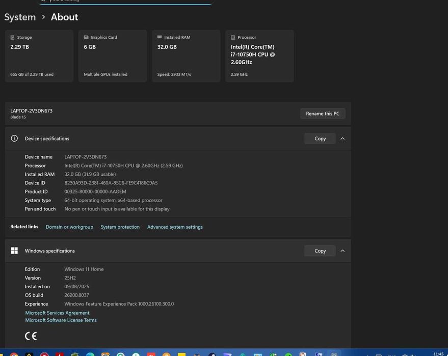 Laptop Gaming Razer