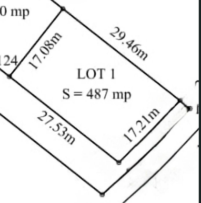 Vand teren 487 mp Preajba