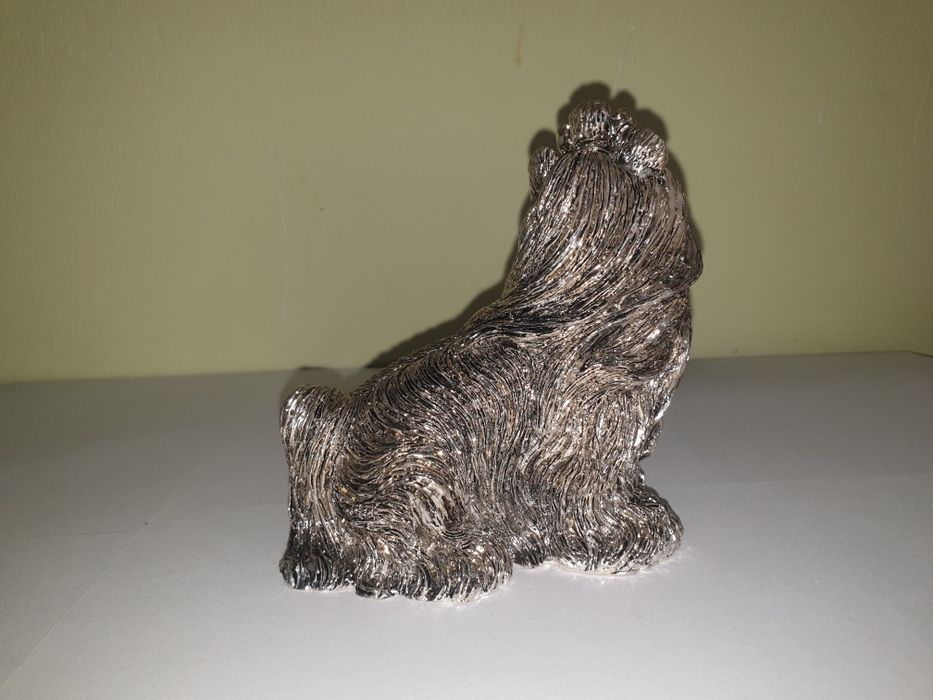 Statueta bibelou catel funda argint laminat Italia