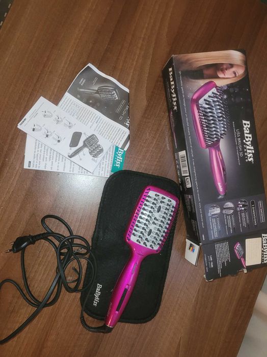 Perie electrică de îndreptat părul BaByliss Liss Brush 3D,
