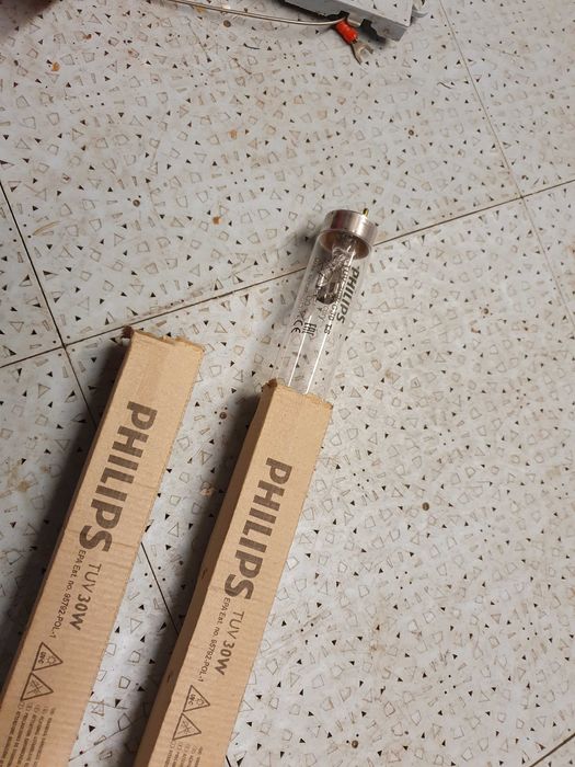 PHILIPS UV - C   бактерицидни лампи  30W Т8 - 90см и електронен баласт