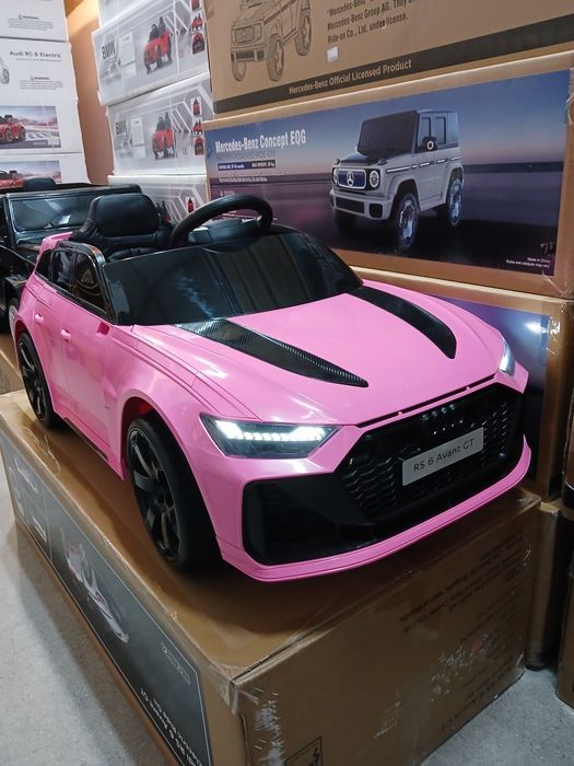 Ново!Промоция!Акумулаторен джип AUDI RS6 Avant GT с меки гуми,кожена седалка 12волта