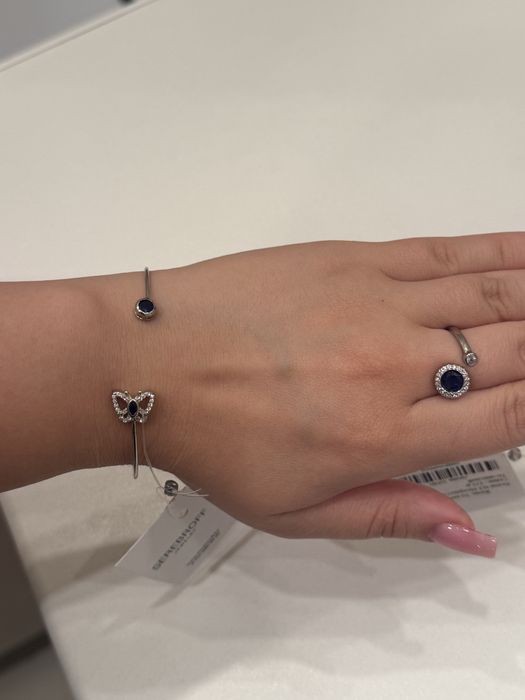 Серьги пуссеты из серебра 925