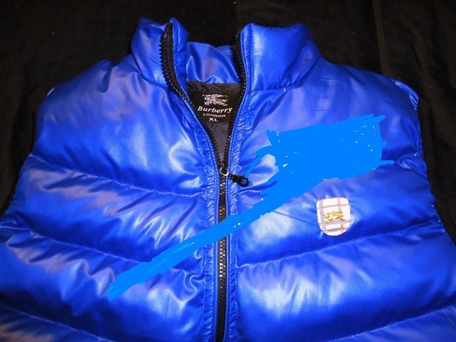 Vesta barbati neagra albastra matlasata fas buzunare fermoare