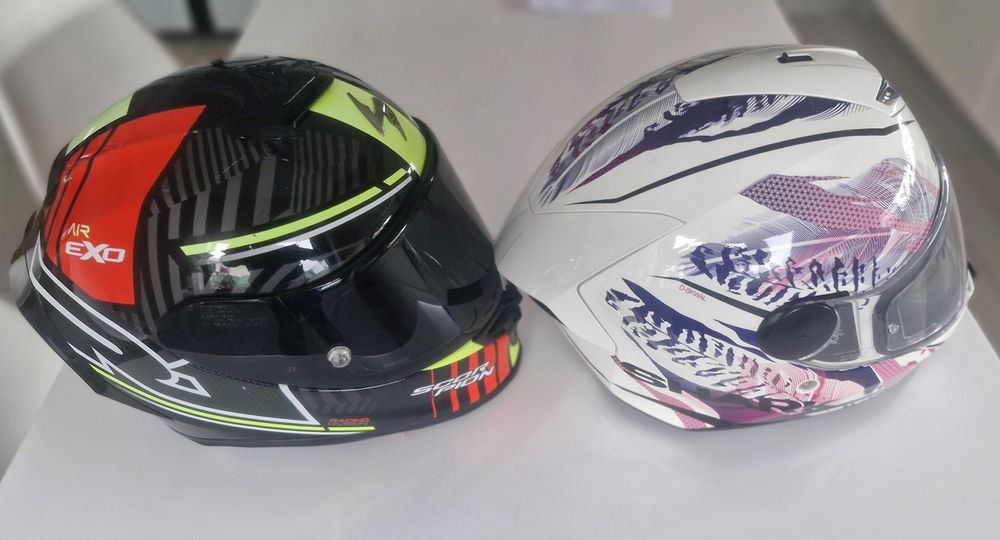 Cască moto Scorpion Exo R1 + Sena / Shark D-Skwal 2 / Pinlock / F bune