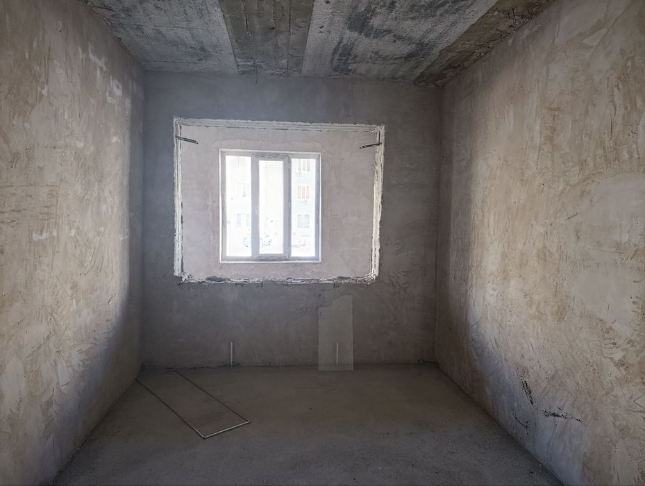 3х комнатная комната. Черновая шпатлевка