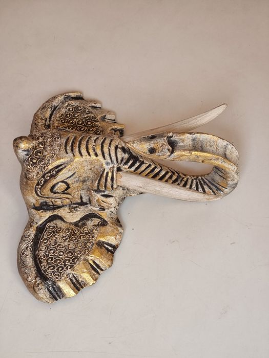 Слон голова, пано на стену, дерево, Индонезия о. Бали